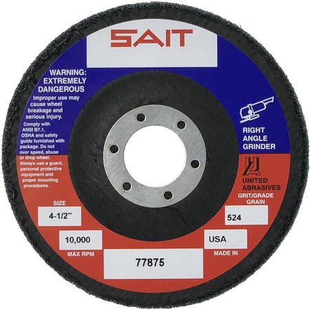 UNITED ABRASIVES/SAIT Unitized DiscT27412x78 821PK4 77890